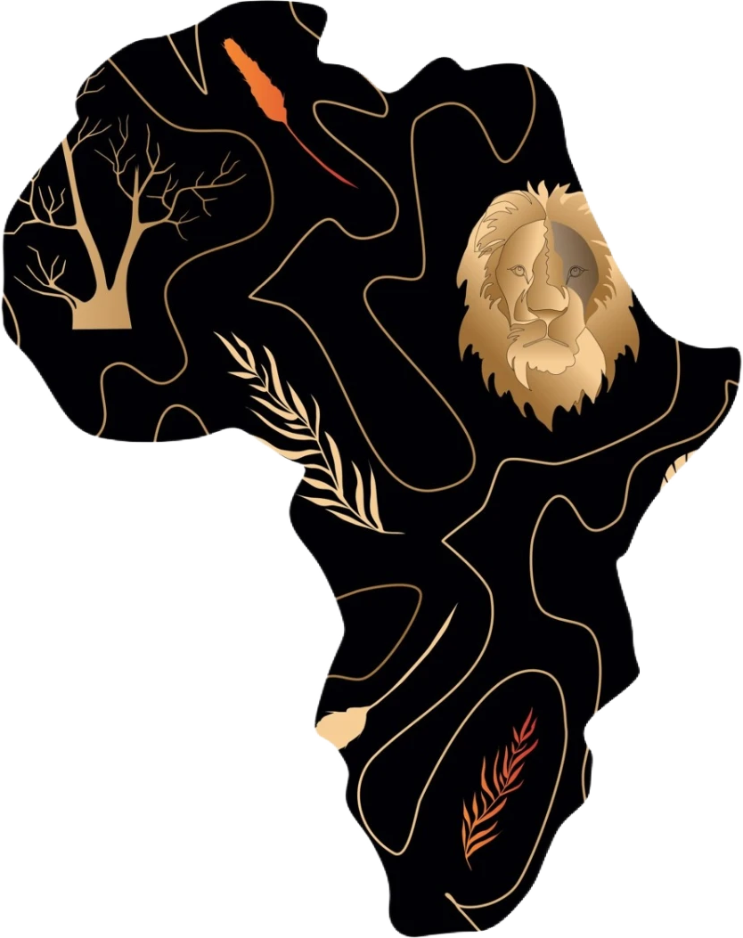 Silhouette of Africa with Zanzibar marked off the East African coast