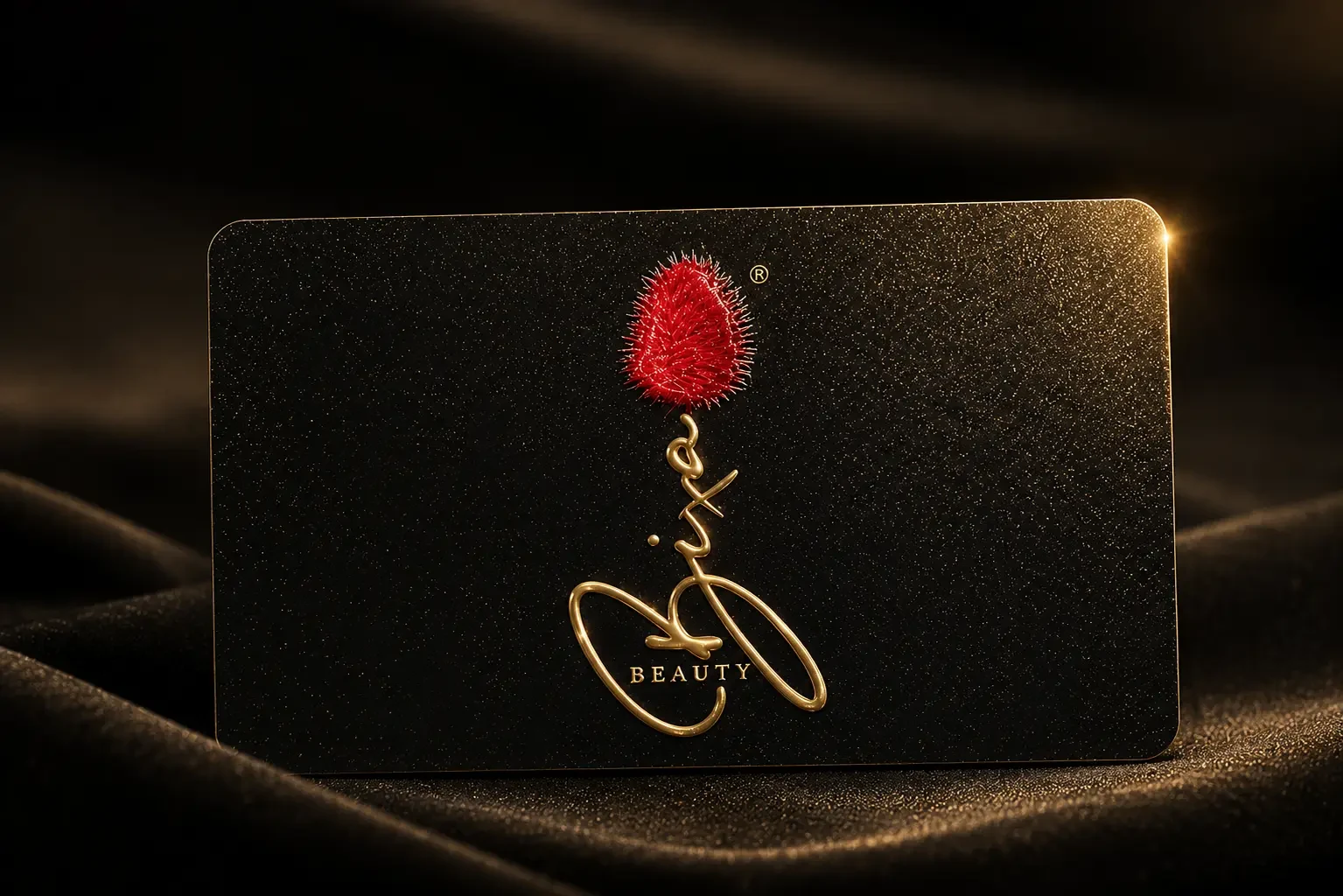 Bixa Beauty black and gold gift card